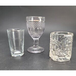 Vintage Glassware Shot Glass Coronet Pressed Glass Cordial Set Cr619